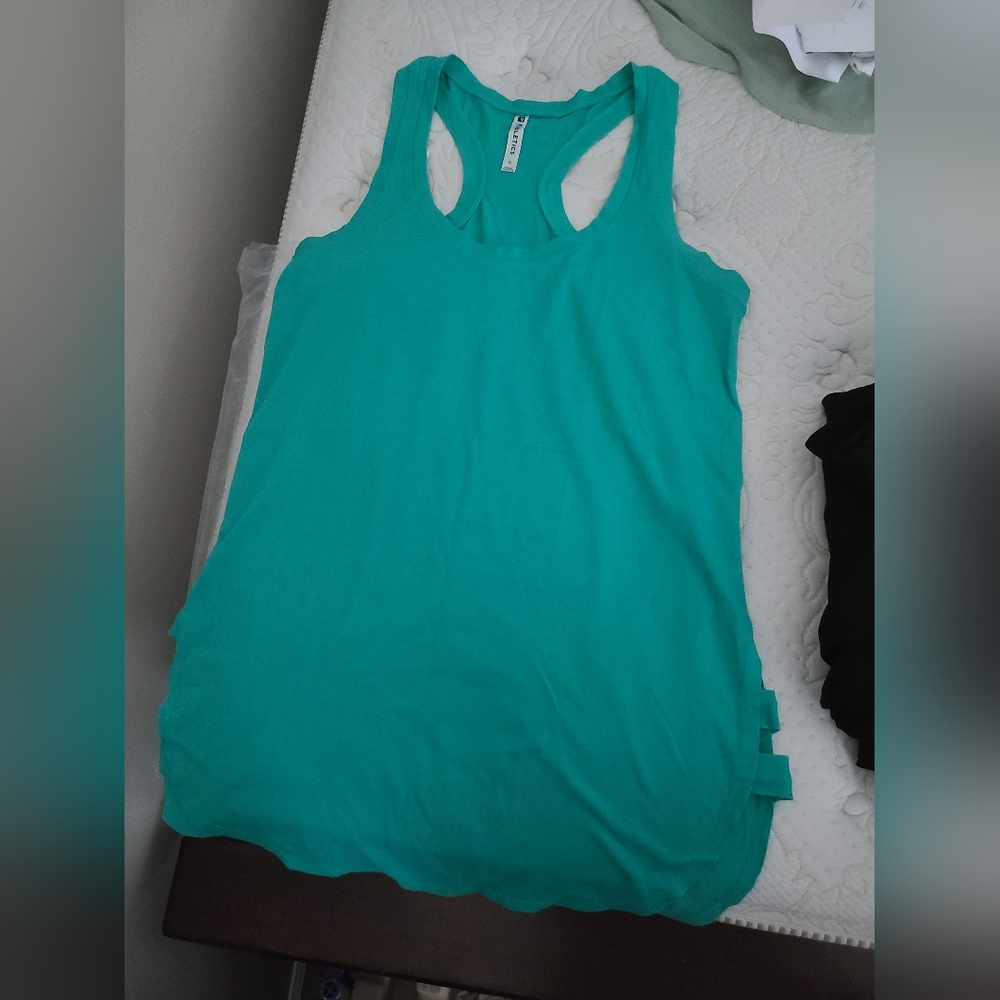 Fabletics Vibrant Teal Long Tank Top